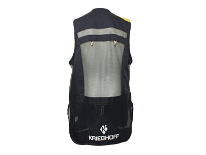 Shooting Vest by Castellani, Leather Pad, RH