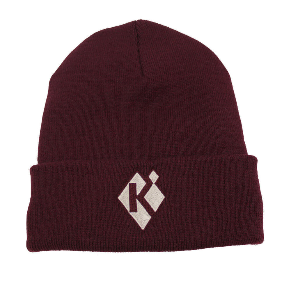 Krieghoff Fleece-Lined Beanie, Maroon