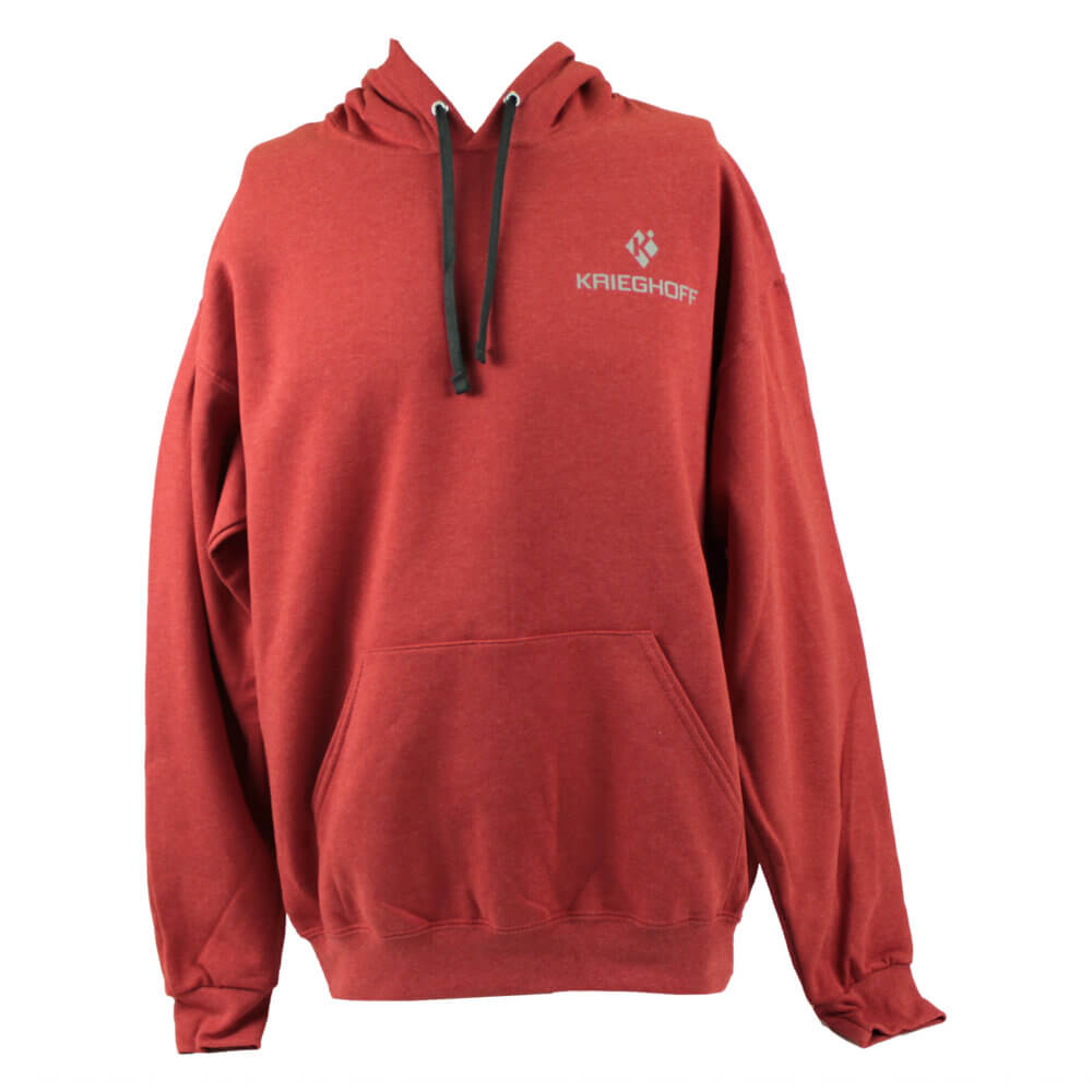 Krieghoff Hooded Sweatshirt, Heather Brick Red