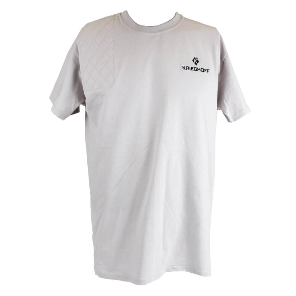 Krieghoff Short Sleeve Shooting T-Shirt, Ice Grey, Right Handed